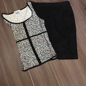 Loft Black Skirt Size 2P